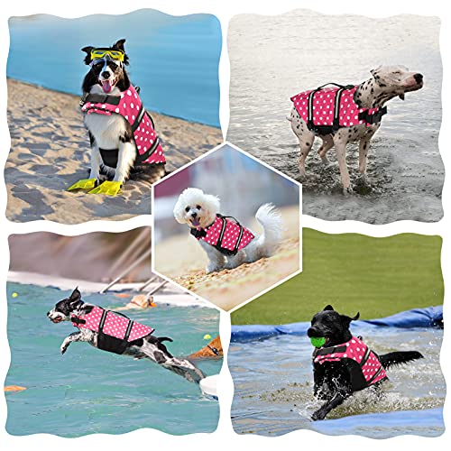 Dogcheer Ripstop Dog Life Jacket, Reflective & Adjustable Dog Swim Life Vest For Swimming Boating, Puppy Life Jacket Pet Floatation Vest Pfd With Rescue Handle For Small Medium Large Dogs #TOP5