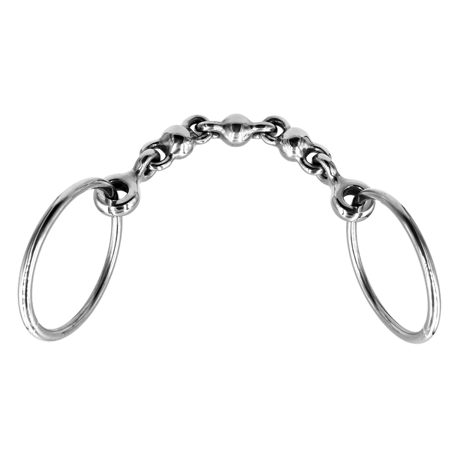 Mors Waterford ES0236 Mors à eau avec boules en acier inoxydable, diamètre de l'anneau 65 mm, épaisseur de mors 10 mm (12,5 cm)