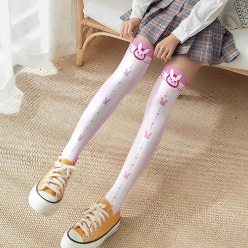 2 Pairs Kawaii Lolita Women's Patterned Tights with Design Velvet Pantyhose Cosplay Stockings2