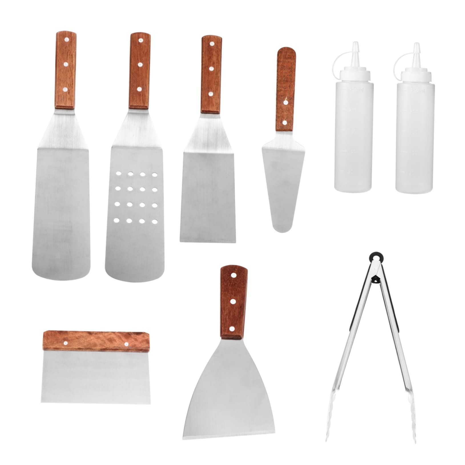 UPKOCH Edelstahl-grillbesteck-Set Mit Holzgriff Grillzubehör-Set Für Küche Und Grillen