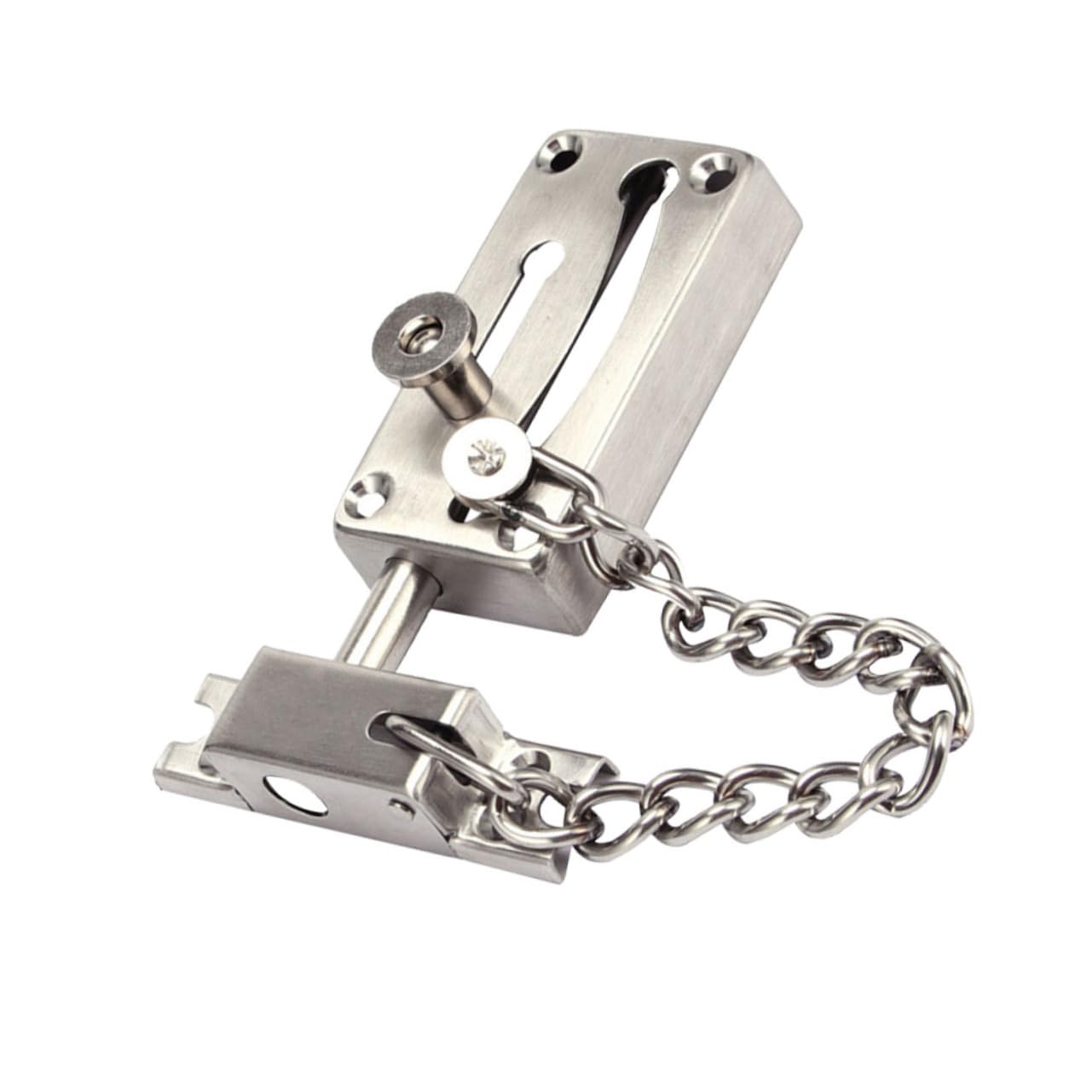 Cerradura de cadena de puerta y mechón de seguridad metálico para control de acceso