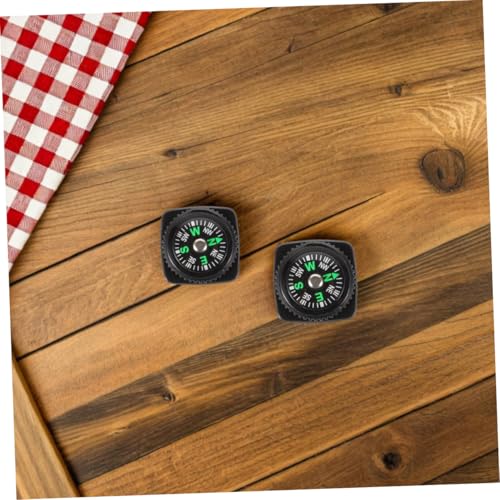 25 piezas brújula de muñeca portátil con estuche de cuero miniatura 6
