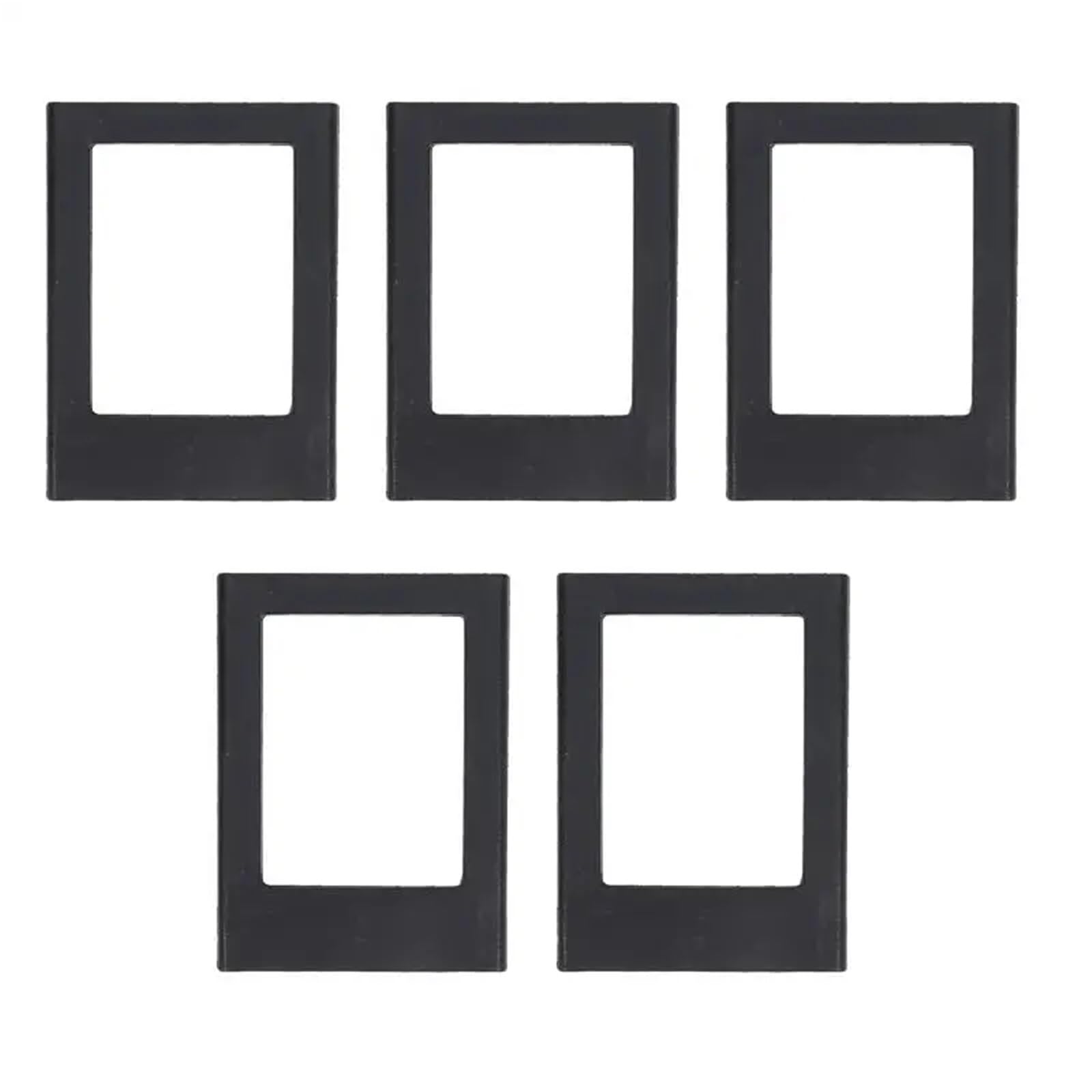 Magnetic Picture Frames For Refrigerator 3 Inch Fridge Color Photo Frame Magnets Album For Fujifilm Instax Mini Film Papers For Fridge(Black-5pcs)