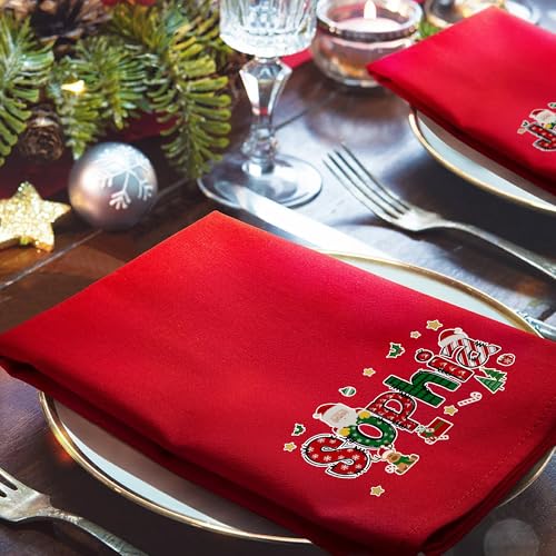 Servilleta de tela personalizada de Navidad 18x18 pulg miniatura 5