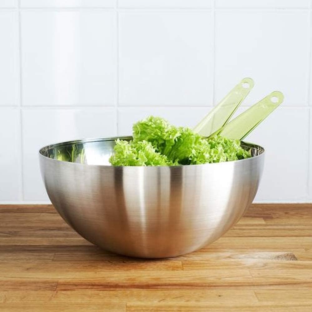 MGE - Insalatiera Premium in Acciaio Inox - Ciotole in Acciaio Inossidabile - Ciotola da Cucina Multifunzionale - Ciotola per Alimenti, Insalatiera, Fruttiera - Contenitore per Alimenti - 29,5 cm