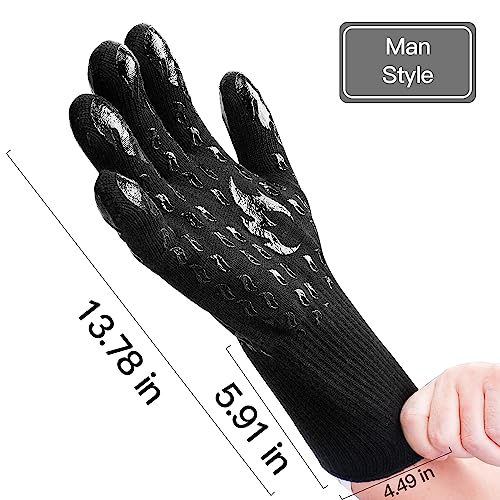 BBQ-Gloves-1472F-Extreme-Heat-Resistant-Fireproof-Ideal-for-Grilling-Barbecuing-Baking-Smoking-and-Camping-Suitable-for-Both-Men-and-Women-Perfect-for-Handling-Hot-Food-Safely