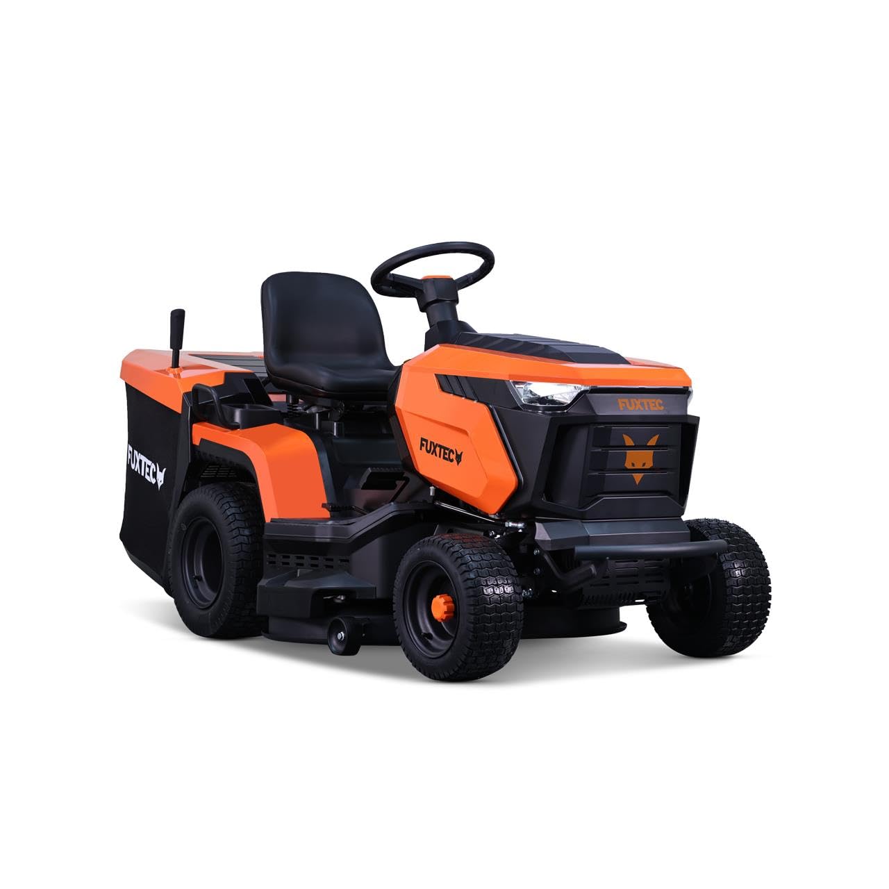 FUXTEC Rasentraktor FX-RMT92A, Aufsitzmäher mit 92cm Schnittbreite, 6-stufige Schnitthöhenverstellung, 452ccm Hubraum, Hydrostat, Rückwärtsmähen, geeignet für Flächen bis 6500m²