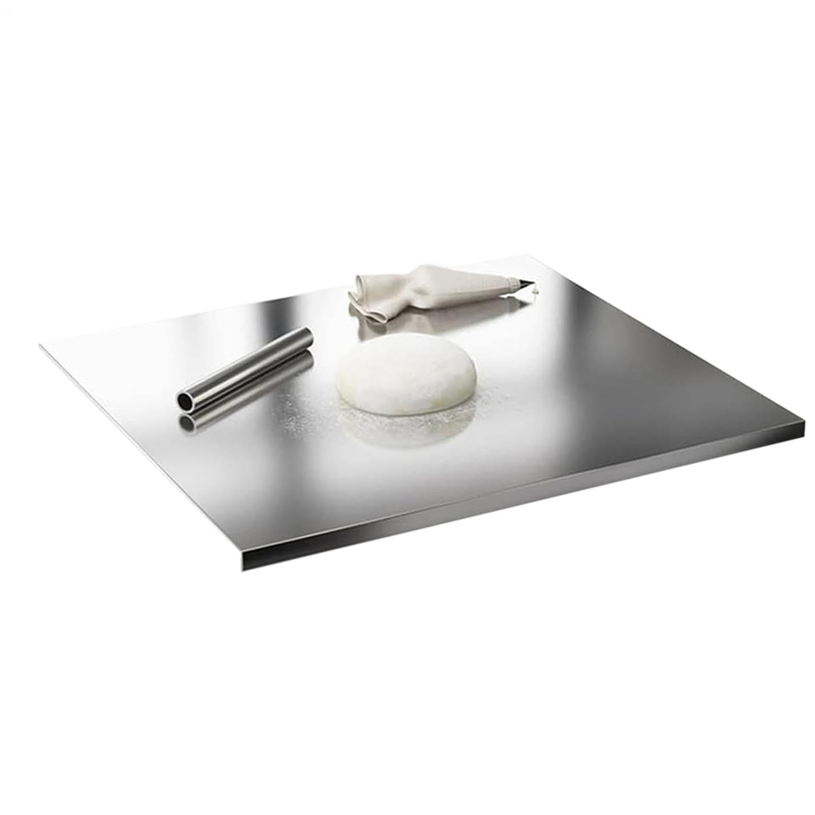 Tabla de corte de acero inoxidable Bandeja antideslizante para picar,