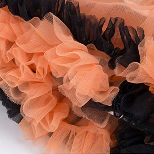 Conjunto de 3 peças em 1 KesYOO de Halloween com estampa de abóbora, vestido de manga curta e sapato