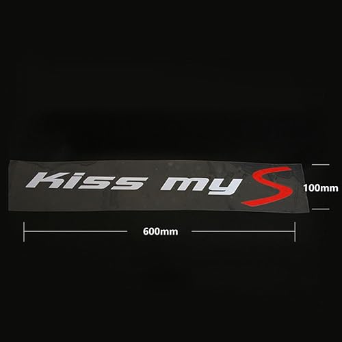 Miniatura 4 de 60CM/23.6" Kiss My S - Adhesivo de vinilo reflectante para ventana Mini Cooper R56 R57 R50 R52 F55 F56 F60 F54 F57 R60 R61 Accesorios