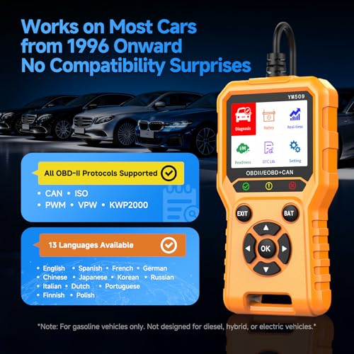 Escáner OBD2 con pantalla de 2.8 pulgadas y gráficos en vivo para lectura de DTC de coche 5