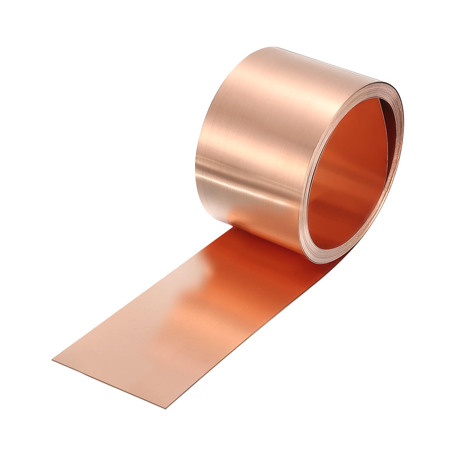 uxcell Rotolo di foglio di rame, 2500 mm x 35 mm x 0,5 mm, 2,5 cm x 2,5 m, calibro 38, 99,9% puro rame, striscia in lamina metallica per progetti fai da te (diverse dimensioni)