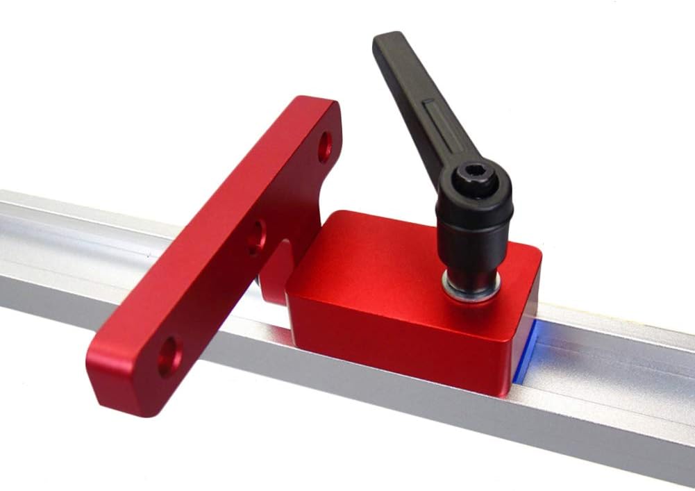 Miter Track Stop for T-slot, 30 Mm Miter Track Woodworking Diy, Aluminium Alloy Woodworking Chute Limiter (2 PCS)
