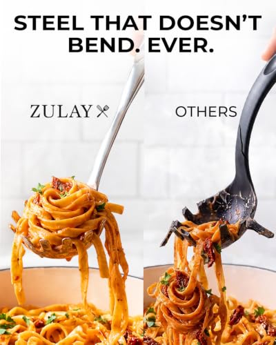 Image of Zulay Kitchen Stainless Steel Pasta Spoon