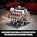 Mould King 10130 V8 Engine Model Kit, Surper Car Engine that Works with Motor, Buildabe STEM Physical Science Educational Toy, Hobby Building Set for Adults (2718 Pieces)