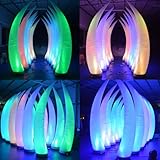 9.8FT Inflatable Moon Light stick with Remote Control Bar party decorative lamp Changeable to Many Colors Suitable for Wedding Sites, Event Exhibitions, Store Decorations, Birthday Party Etc(1 Piece)