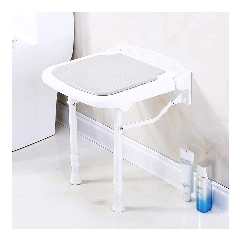 CHEWYNP Taburetes Y Sillas De Ducha，Taburete De Ducha Plegable para Baño - para Ancianos Discapacitados - Silla De Ducha Plegable De Seguridad Antideslizante - Silla De Baño Alta De 424-55
