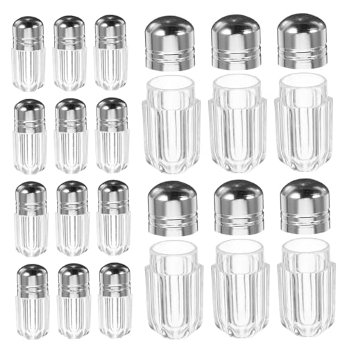 Holibanna 20Pcs Pill Container Bottles Mini Travel Vials for Pills Empty Plastic Medicine Bottles Lids for Candy and Medication Storage