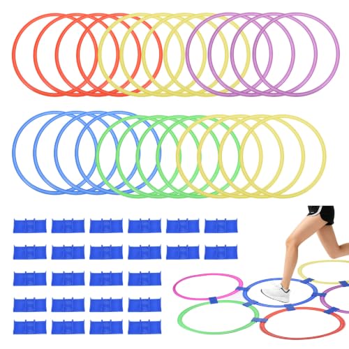 PATIKIL anneaux d'agilité, 48pcs, 11 po