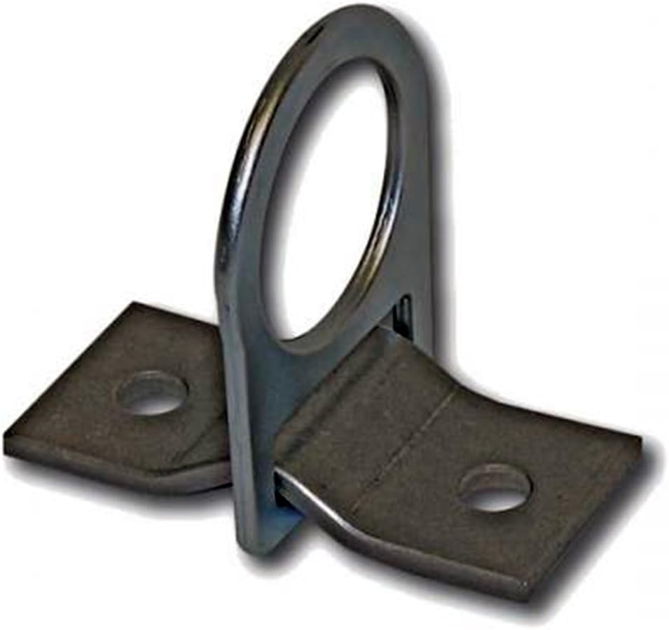 Guardian 00360 D-Ring 2 Hole Anchor Plate - 3 lbs. Zinc-Plated Stainless Steel, Anchor Plate for Horizontal Lifelines