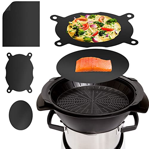 Film de cuisson permanent mixcover - papier de cuisson réutilisable, protection anti-goutte pour le cuiseur vapeur Bosch Cookit