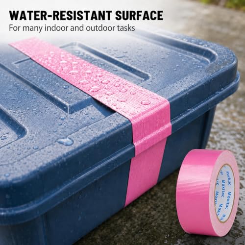 Image of Pink Duct Tape, 2 Rolls, 2 in x 30 yd, Heavy Duty Cloth Tape