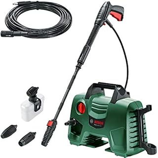 Bosch Home and Garden 06008A7971 EasyAquatak 120 High-Pressure Washer, 1500 W, 1500 V, Green & Bosch F016800361 6m Extension Hose