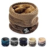 [Petasonien] ネックウォーマー レディース メンズ ネックガード 冬 360°極めた暖かさ ふわふわ裏起毛 厚手 防風防寒 保温 柔らかい 軽量 伸縮性 無地 ネック ゲーター (グラデーション-コーヒー)