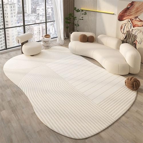 Tapis de chambre moderne et lavable en imitation cachemire doux - 2
