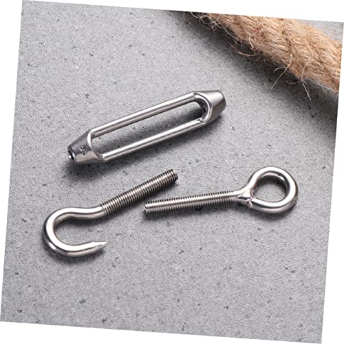 HEALLILY 5 Peças Gancho Esticadores De Aço Inoxidável Esticador Corda De Fio De Hardware Resistente