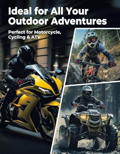 Image of KEMIMOTO Motorcycle Gloves for Men, Touchscreen Cycling Gloves for Outdoor Sports On-Road /Off-Road /Mountain Motorcycle Motorcross Motorbike Dirt Bike Bicycle Racing ATV UTV, L, Blue