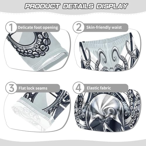 Toddler Girls Leggings Printed Yoga Pants Leggings Octopus Skull Head for Kids3