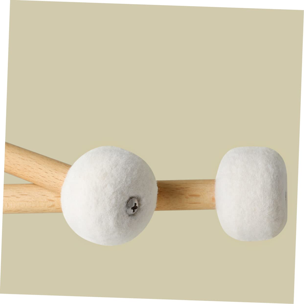 TOYANDONA 2pares Mallets De Timpani De Fieltro Mango De Madera Baquetas De Percusión Para Estudiantes y Profesionales Accesorios Musicales De Percusión
