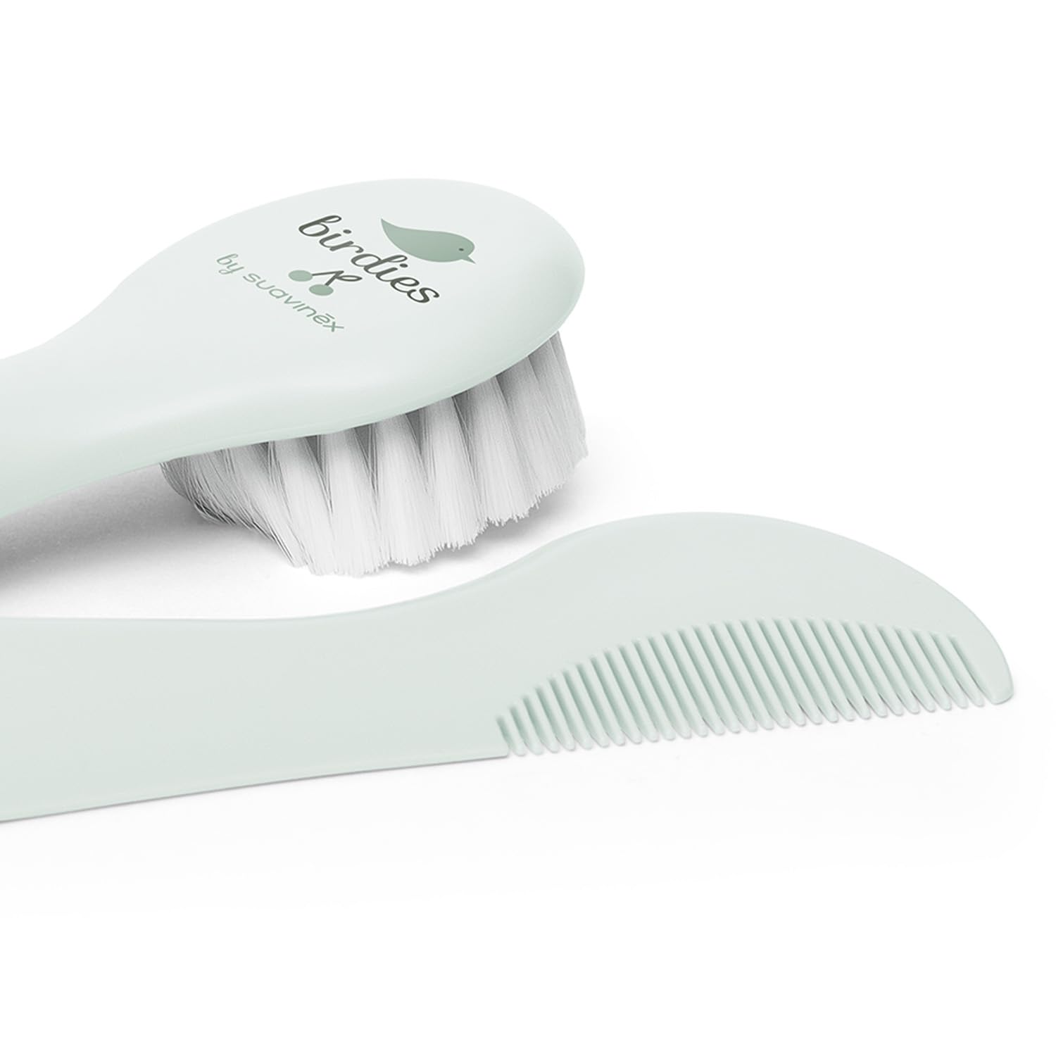 Suavinex Set Spazzola e Pettine per neonati e bambini - Idea Regalo - Verde