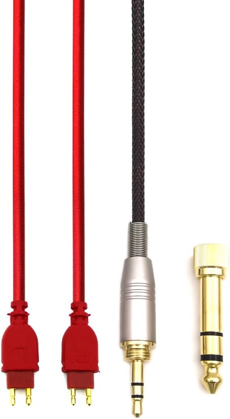 FeiYen Replacement Audio upgrade Cable For Sennheiser HD650 / HD600 / HD580 / Massdrop HD 6XX headphones 1.2meters/4feet