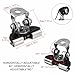 SamWinGear 2PCS Light Bar Mounting Brackets Hood Mount Light Brackets with Hex Wrenches, Adjustable Pillar Stainless Steel Grill Led Work Ditch Light Brackets for Off Road Truck Car Truck SUV(Black)
