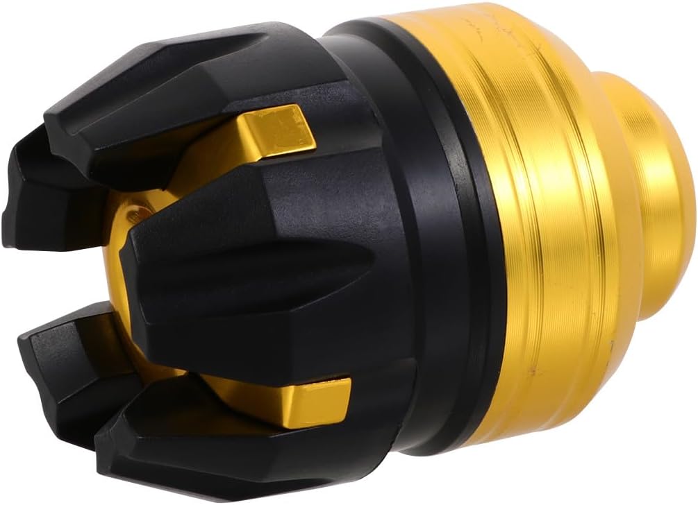 YARNOW 2pcs Motorbike Front Fork Sliders Aluminum Alloy Anti-collision Crash Protector Caps Gold for Off-road Motorcycle and Electric Bike Suspension Protection