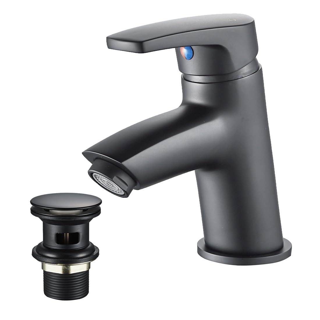 Robinet mitigeur de lavabo en laiton à levier unique pour un réglage précis