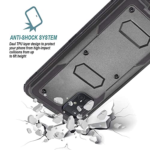 Holster Case For Samsung Galaxy A71 5G With Swivel Belt Clip, Built-In Screen Protector Heavy Duty Full Body Protection Shockproof Kickstand Cover For Outdoor Sports ( Samsung A71 5G) #TOP4