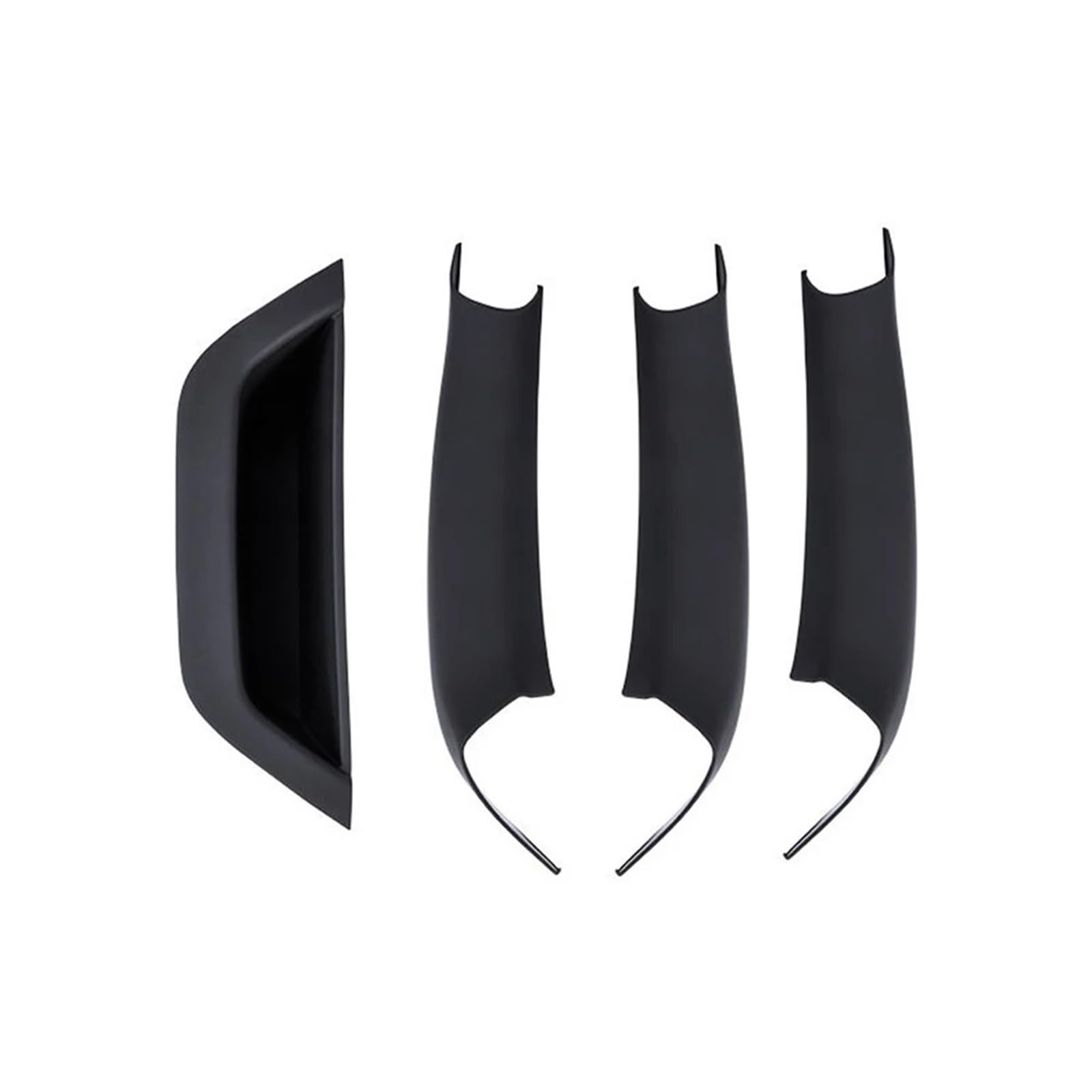 PPBQRVLF Front Interior Pull for BMW for X3 for X4 F25 F26 2010-2016 Car Interior Door Handle Panel Pull Cover LHD Black Beige Carbon Fiber Door Handle(4Piece Black)