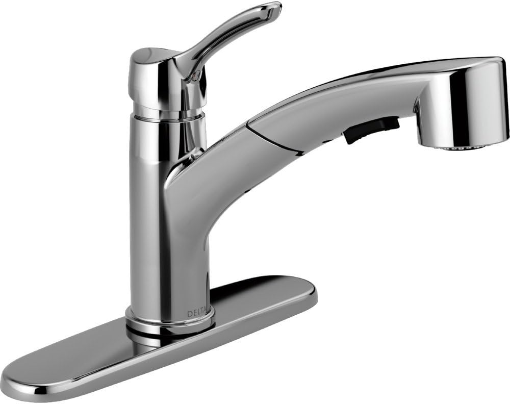 Delta Faucet 980TDST Pilar Single Handle PullDown Kitchen