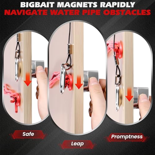 Image of Wire Fishing Tools, Fish Tape Wire Puller Kit, Magnetic Cable Puller,Pulls Electrical Wire Behind Walls, Suitable For Indoor, Garden, Renovation, And Electrician Scenarios (Argent)