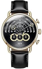 Gold case & Black dial & Black Strap