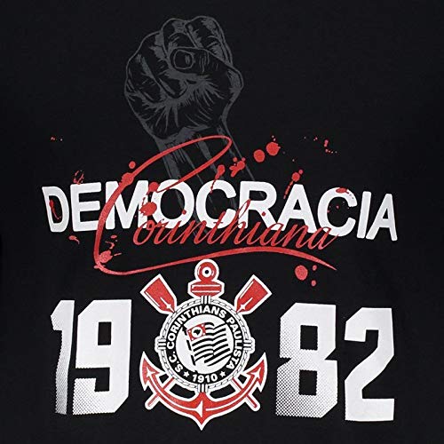 Camiseta Corinthians Democracia Corinthiana 1982 Preta