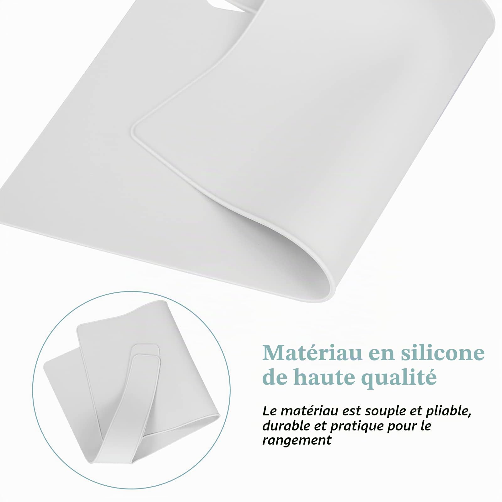 Set De Table Pour Chaise Haute IKEA - Durable - Propre Et Hygiénique - Convient Pour Les Enfants Et Les Bébés - Blanc