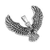 ➤ Farbe: silber (silver) und schwarz - Lieferumfang: 1 Anhänger (ohne Kette)