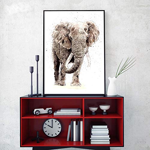 Lienzo de elefante abstracto de gran calidad artistica para salones 4