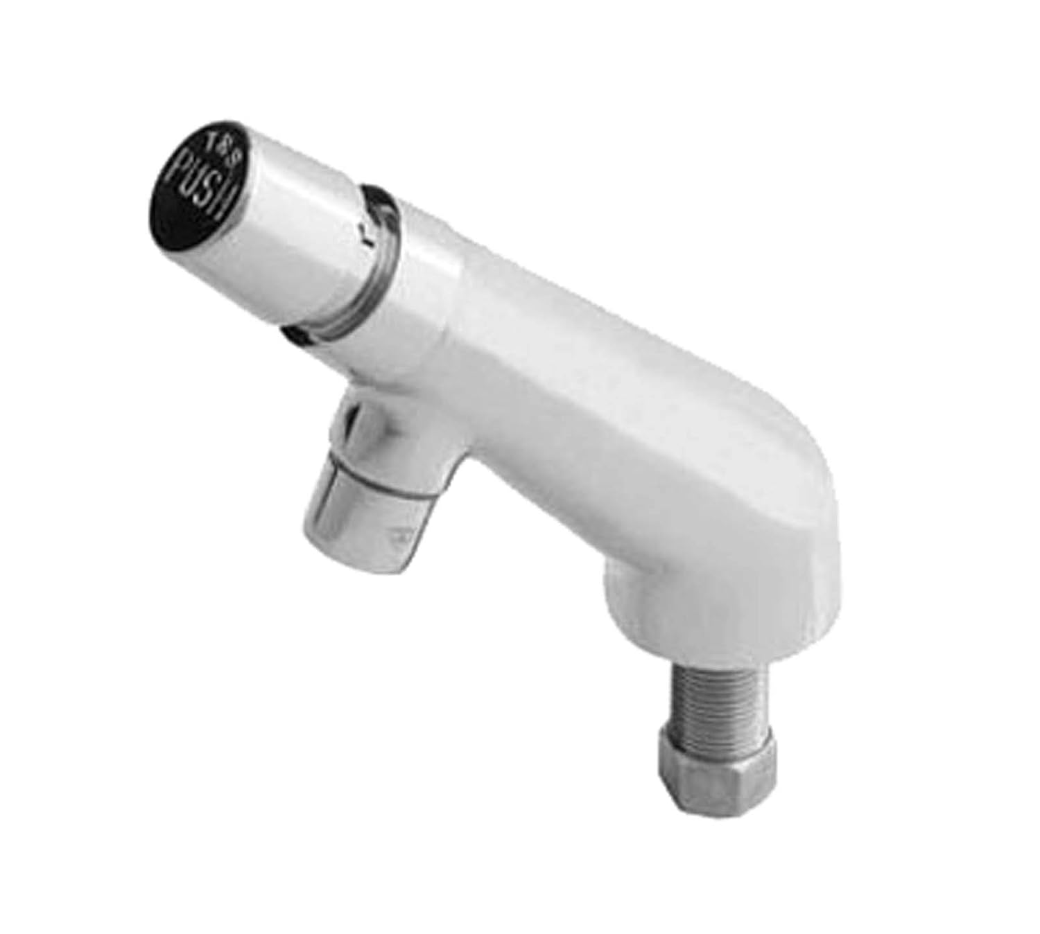 T&S Brass B-0805-01 Metering Faucet, Single Temperature, 4" Wrist Action Handle, 1/2" NPT Male Shank