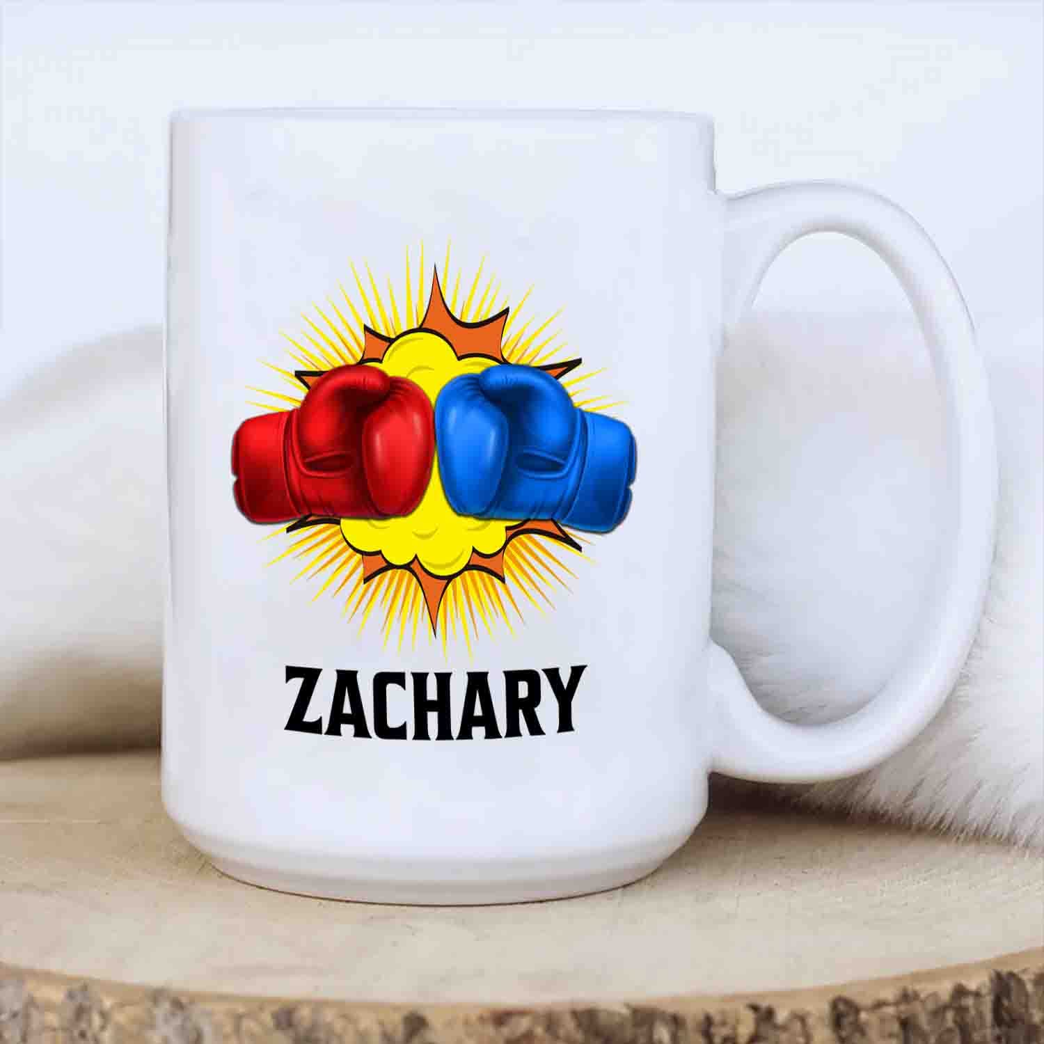 Taza De Boxeo Personalizable, Diseño De Texto En Inglés, Diseño De Texto único, Diseño De Jugador Olímpico, Entrenador De Kung Fu Kungfu KongFu Kun Fan Boxer History