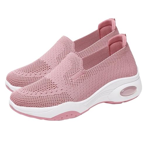 Zapatillas deportivas para mujer, con acolchado de aire, zapatillas de deporte antideslizantes, para correr, resistentes a los golpes, para correr, de malla, transpirables, ortopédicas, para caminar,